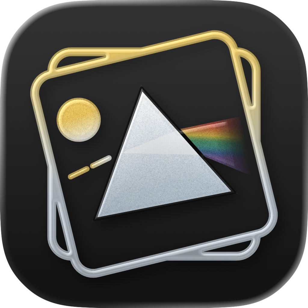 析图Logo图标，简洁几何图形设计，深色背景